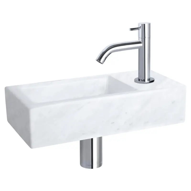 Differnz fonteinset Mix&Match Marmer gebogen chroom Nieuw