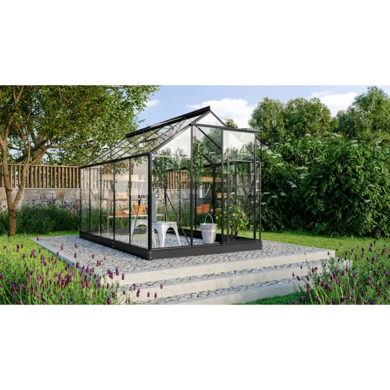 Vitavia Kweekkas Triton 6200 - Veiligheidsglas 3mm - Zwart - 198x317x208cm Voordeelprijs