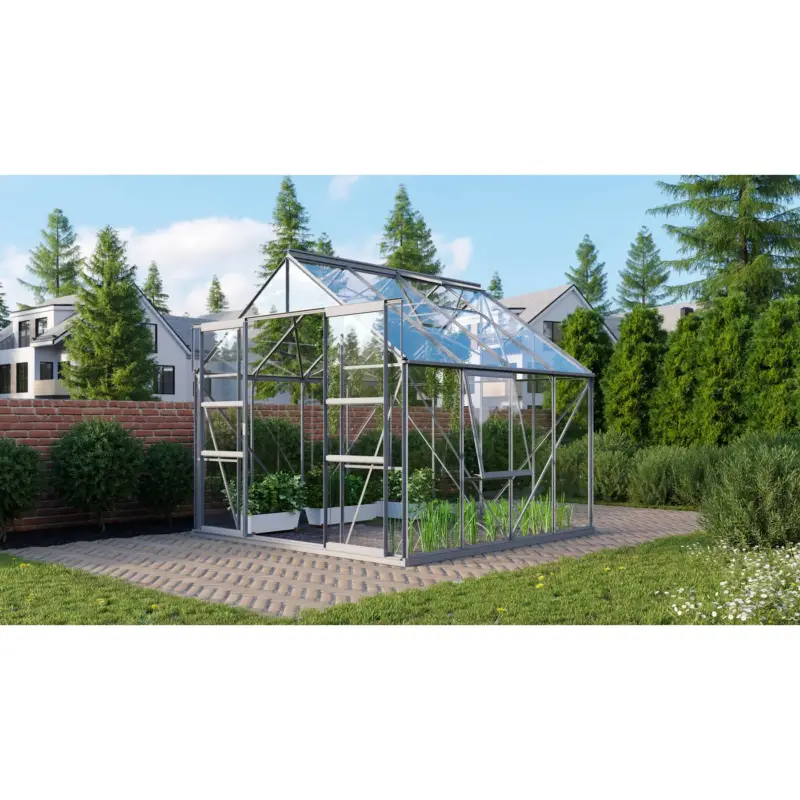 Vitavia Tuinkas Meridian 2 6700 - Veiligheidsglas 3mm - Aluminium - 257x258x232cm Betaalbaar