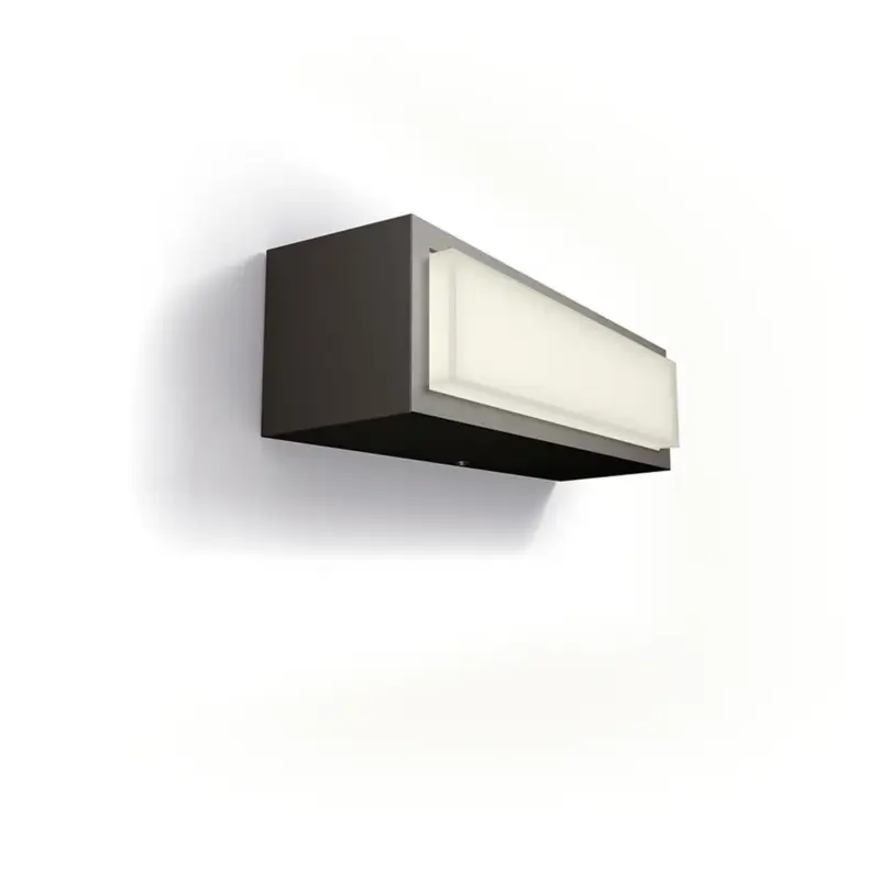 Ambachtelijk Philips wandlamp Stratosphere donkergrijs 3,8W