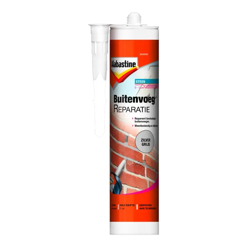 Alabastine buitenvoegreparatie zilvergrijs 310 ml Speciale Aanbieding