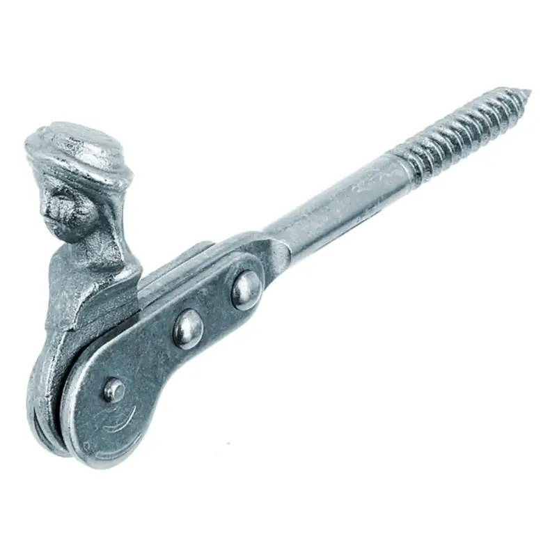 Alberts luikvastzetter herderkopje + houtschroefdraad blauw verzinkt ⌀10x126,5mm Premium