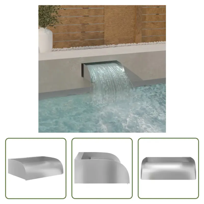 vidaXL Waterval Decoratieve RVS 304 45x34x14cm - Chloorwaterbestendig Gecertificeerd