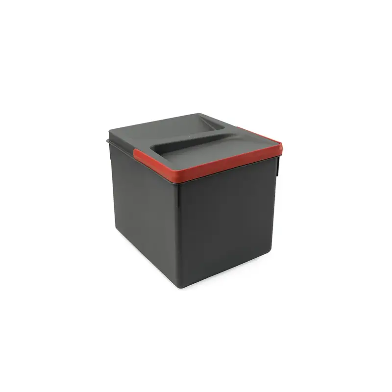 Goedkoop Emuca Recycle Keukenladebak Recycle Hoogte 216mm, 1x12liter, Plastic Antracietgrijs