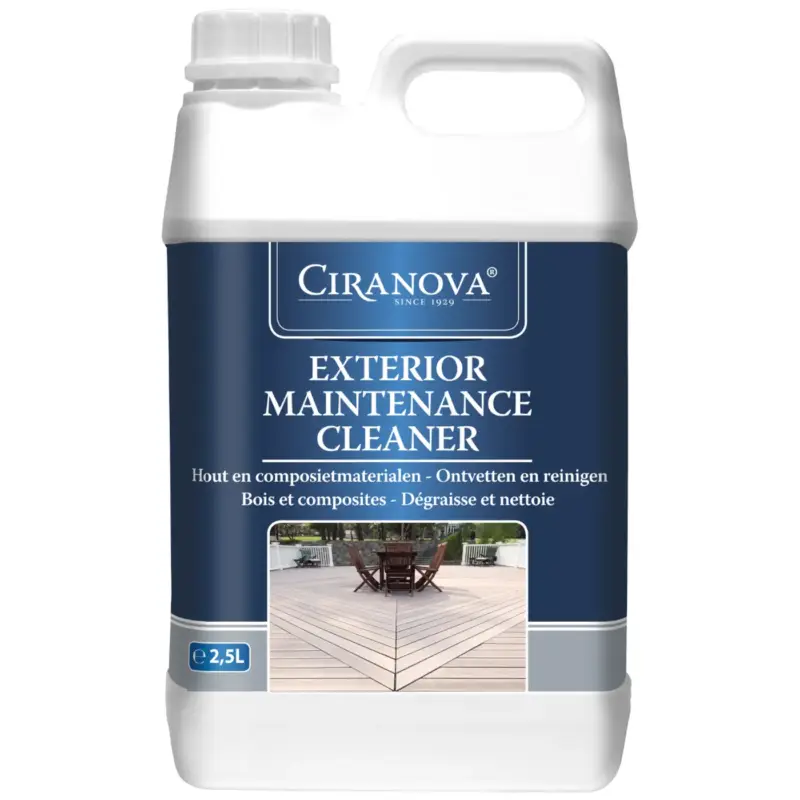 Ciranova Exterior Maintenance Cleaner - 2,5 Liter - Onderhoudsmiddel Voor Buitenhout Op = Op