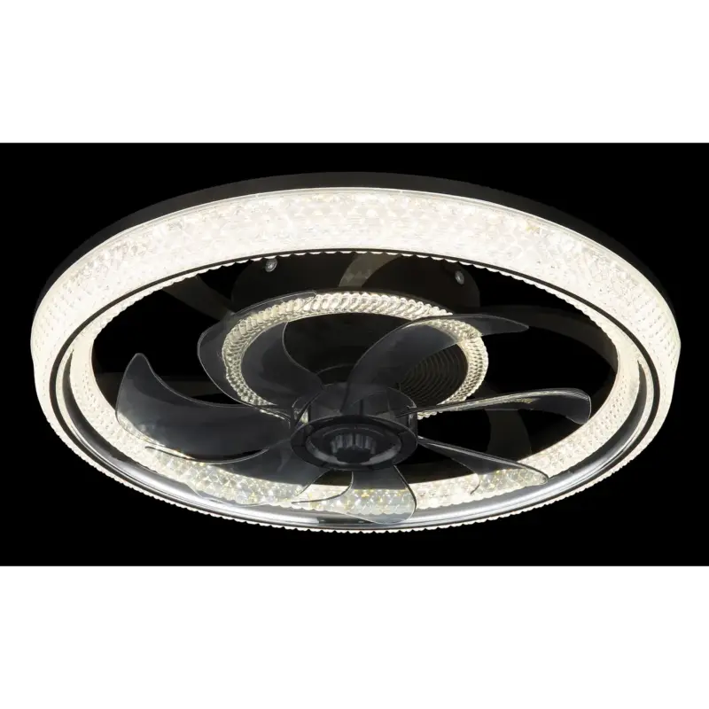 Actieprijs Globo Plafondventilator Cirilla Led Plastic Zwart 1x Led