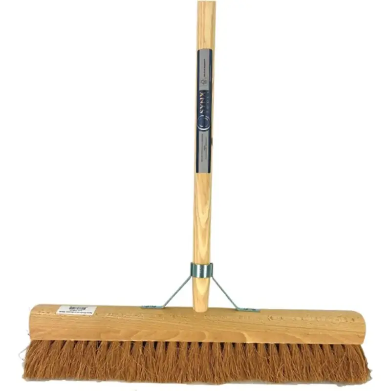 Direct Beschikbaar Synx Tools Zaalveger - Cocos 50 cm - Zachte Bezem - Zachte bezems met steel 160cm