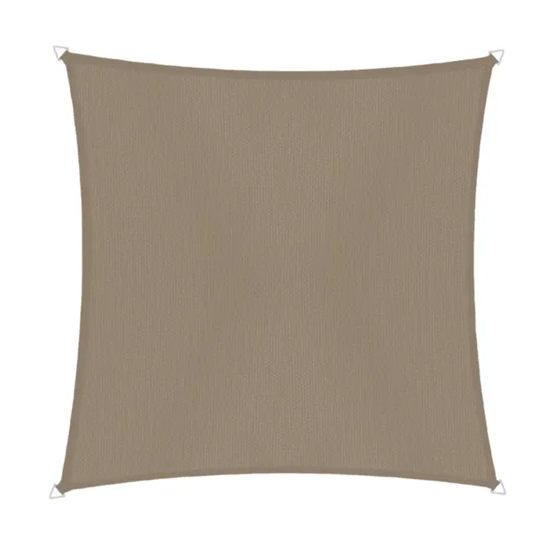 Windhager schaduwdoek Cannes vierkant 4x4m taupe Exclusieve Aanbieding