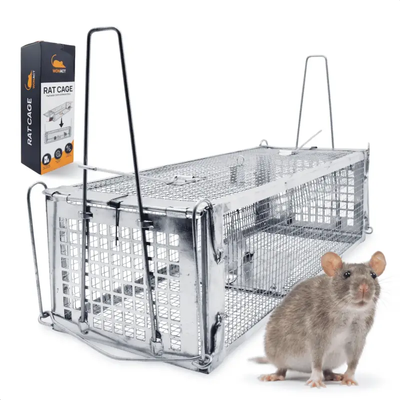 Bestel Nu Wonact Rattenkooi - Grote Rattenvangkooi - 42cm - Diervriendelijk