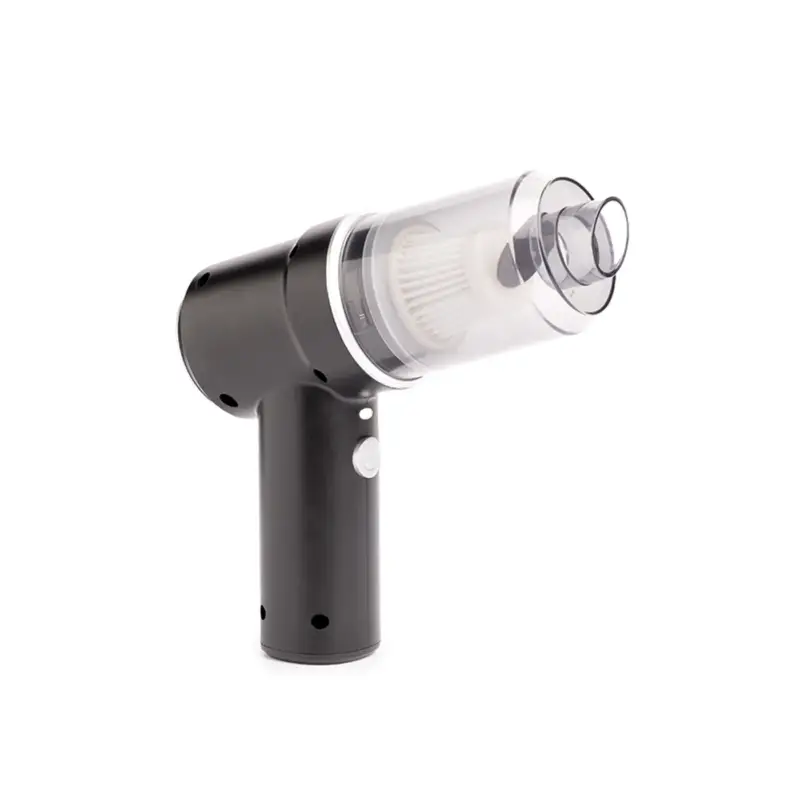 Meest Verkocht Qlt 2-in-1 Draadloze Mini Stofzuiger / Compressor - Inclusief Opzetstukken - Oplaadbaar