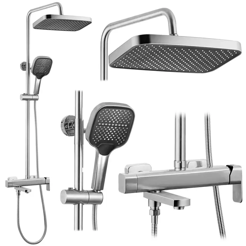 Aanbieding Rea Doucheset Arlo Geborsteld Nikkel