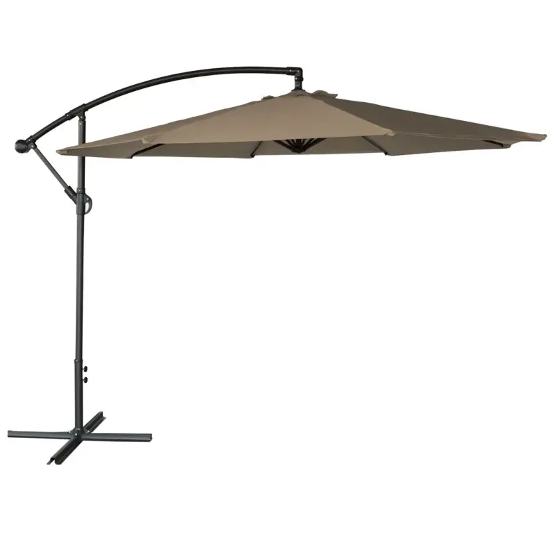 Betaalbaar Happy Garden Parasol Oahu Taupe Ø 3m