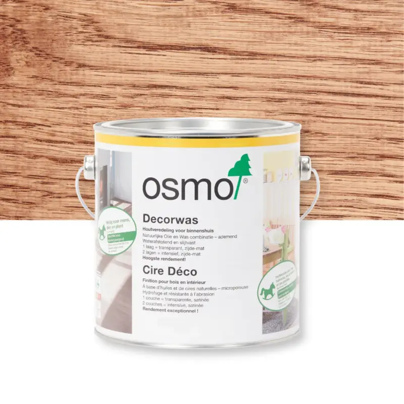 Osmo Houtwax - Decorwas Transparant 3138mahonie - 2.5 Liter - Houtverf Binnen Goedkoop