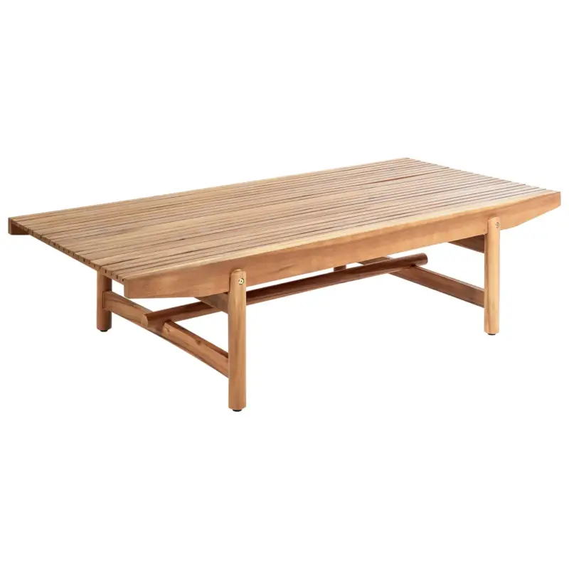 Beliani Tuin Salontafel Giaveno Bruin 145x79x38 Cm Modern