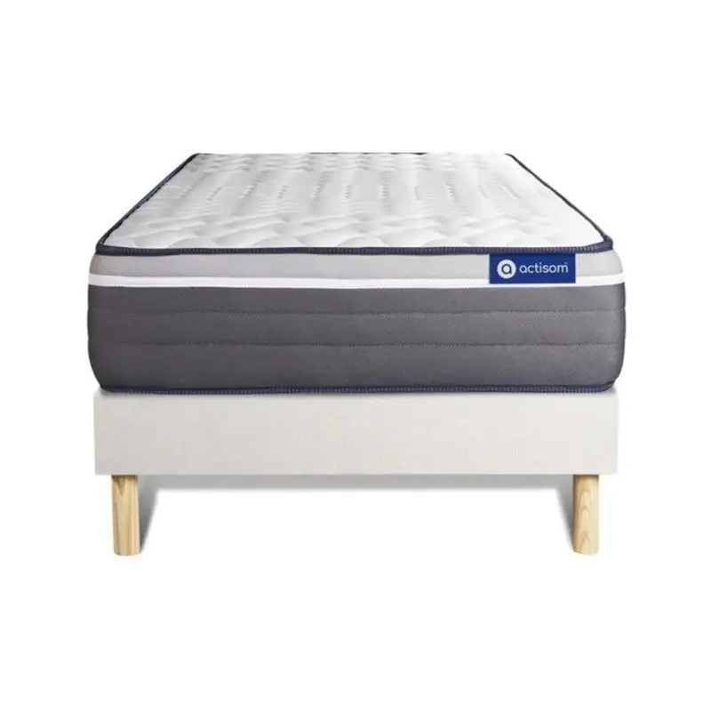 Actisom - Matras + Boxspring Actimemo Plus - Traagschuim 26 Cm - Zeer Stevig - 120 X 200 Cm Flitsaanbieding