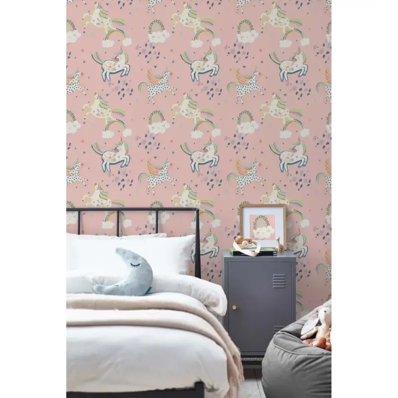 Weekendaanbieding Next - Vliesbehang - Party Unicorn