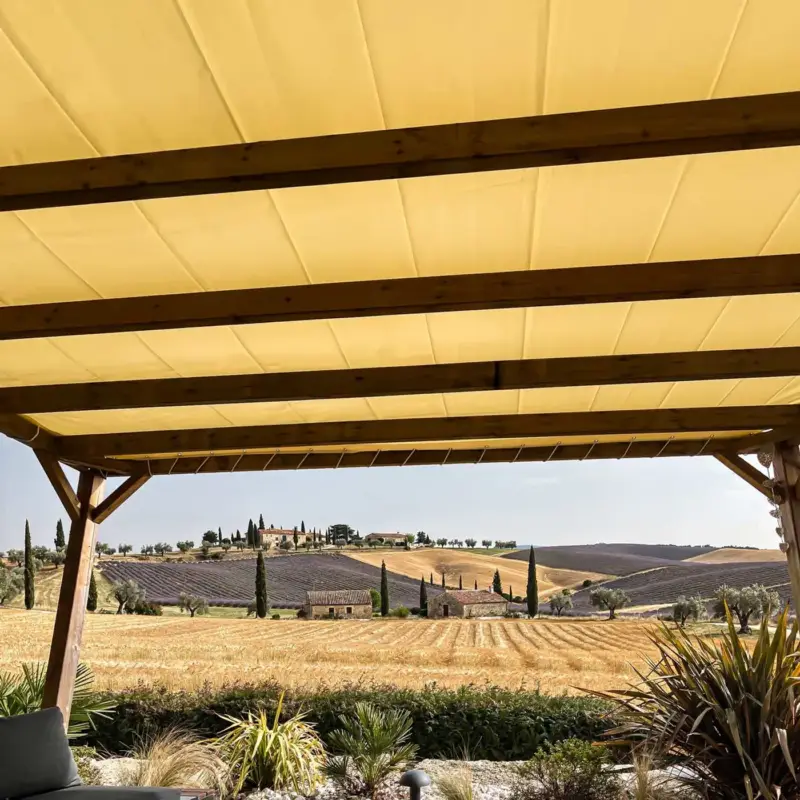 Aanbieding Tecplast Ivoor Pergola-zeil 3x4,5m Xp680m2pr Vlamvertragend M2 - Pvc Afdekzeil