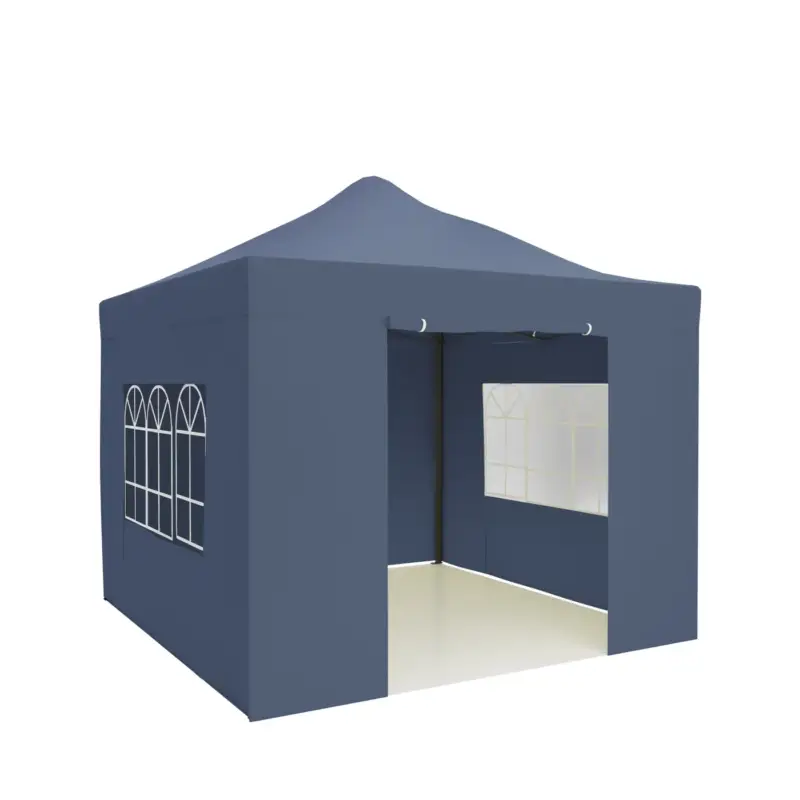 Alleen Vandaag Lifegoods Partytent - Donkerblauw - 3x3m - Easy Up/waterdicht/zijwanden