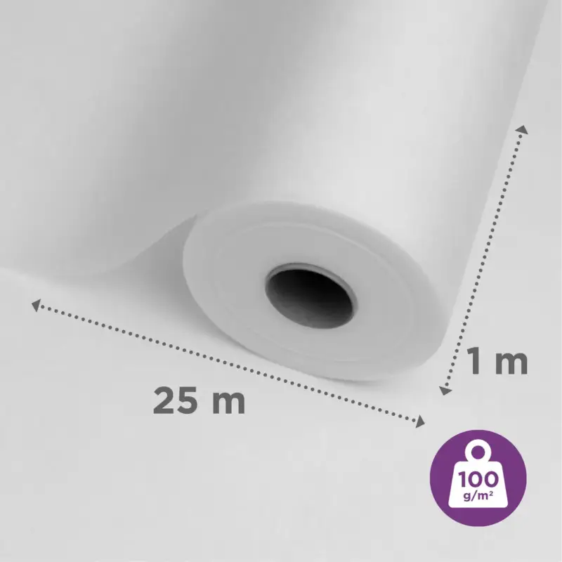 Voordeelprijs Sencys Glasvliesbehang - Voorgeschilderd - 25m x 1m - 75gr