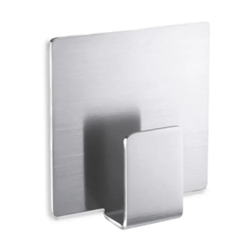 Zack Handdoekhaak Appeso - Metaal - Zelfklevend - 8,6x13,7x0,5cm Geld-Terug-Garantie