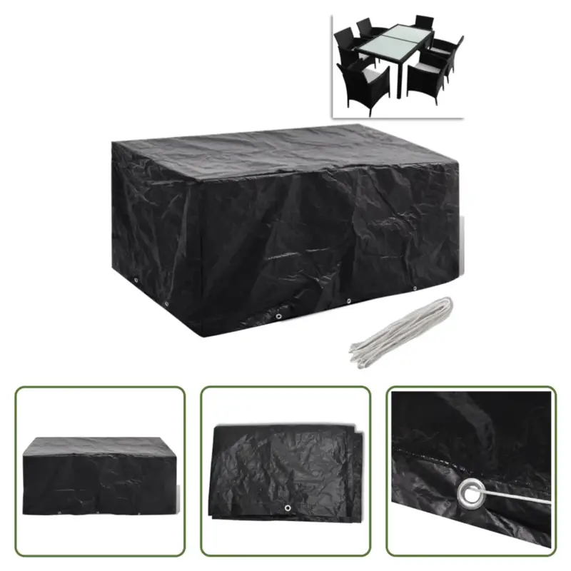 vidaXL Rattan Tuinmeubelhoes - Hoogwaardig - 240x140x90 cm - Water Shop Nu