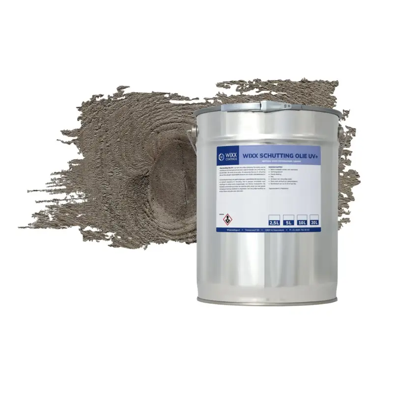 Wixx Schuttingolie Uv+ - Grijs - 10l In De Mode