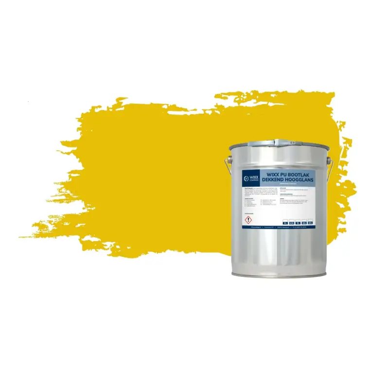 Weekendaanbieding Wixx Pu Bootlak Dekkend Hoogglans - Ral 1023 - Verkeersgeel - 20l