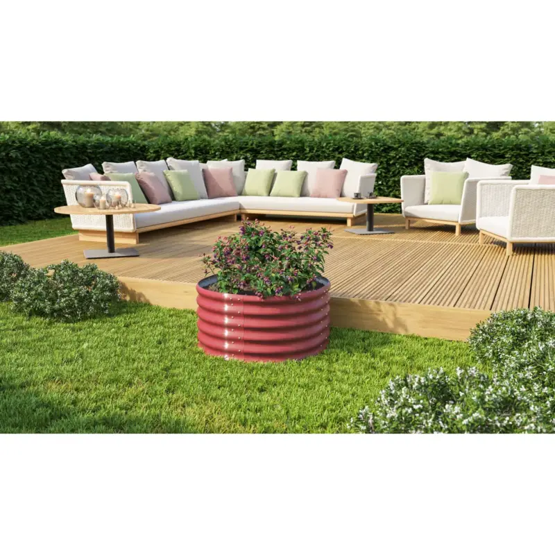 Vitavia Plantenbak Vita - Robijn - Staal - 82,1x82,1x40,1cm Korting