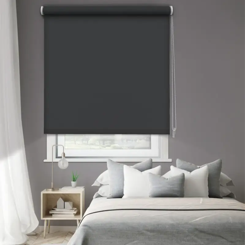 Weekendaanbieding Madeco 1496 verduisterend rolgordijn antraciet 60x250cm