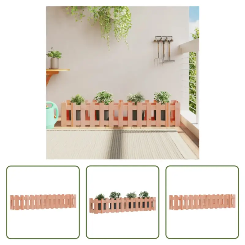 vidaXL Verhoogde plantenbak - Massief douglashout - 150 x 30 x 30 cm Luxe