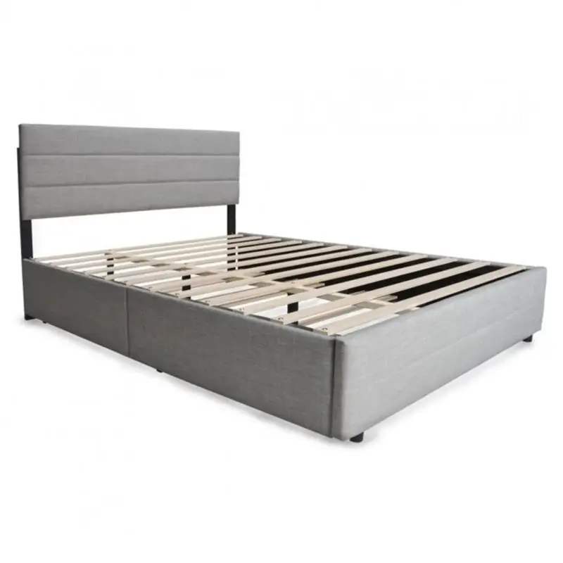 Actieprijs Weber Industries - Bed Palermo - Complete Set Met Meerdere Lades - 203x142x105,5 Cm