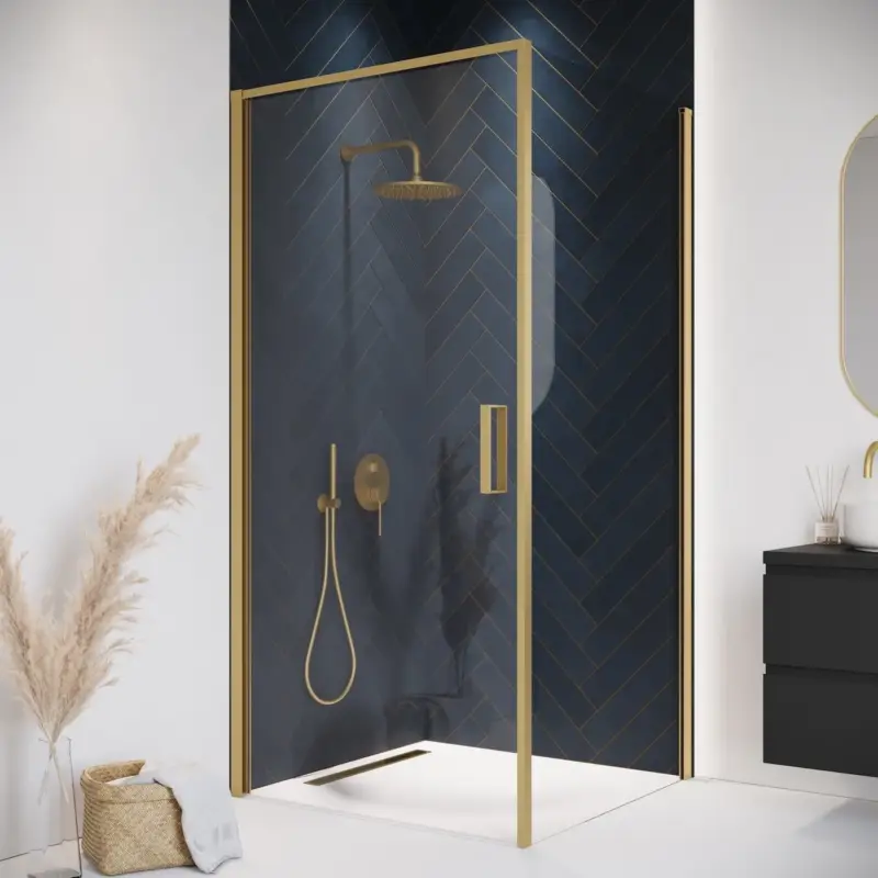 Voordeelprijs Badplaats Douchecabine Alava 90 X 90 X 190 Cm - Goud - Nano Coating