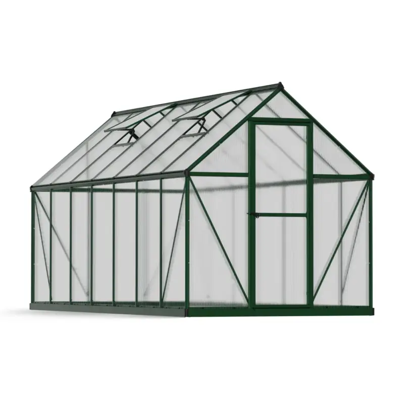 Trendy Canopia Tuinkas Mythos 6x14 - Polycarbonaat - Groen - 426x185x208cm