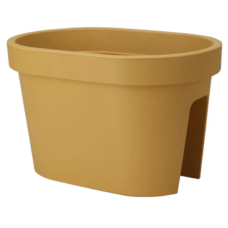 Balkon Plantenpot - Okergeel - 40 X 25 Cm - Kunststof Op = Op
