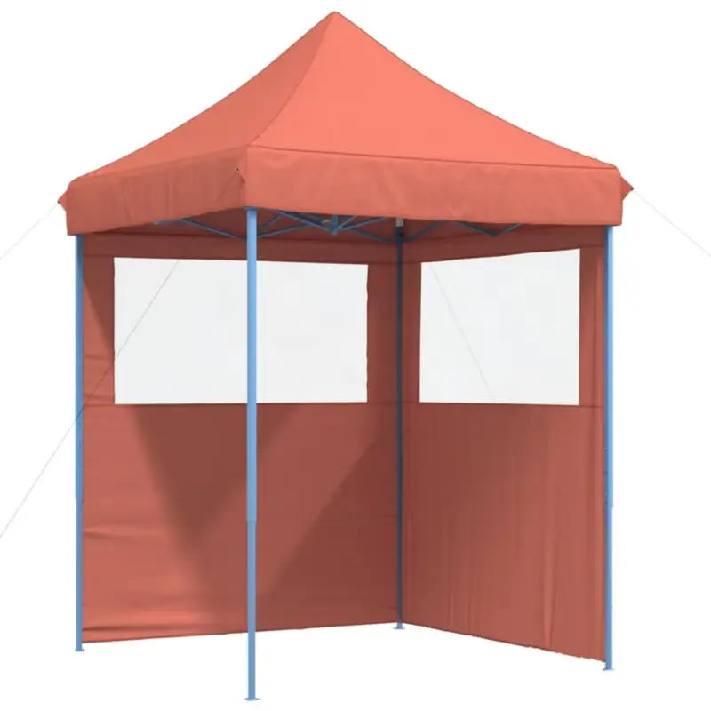 vidaXL Partytent - Inklapbaar - 2 Zijwanden - Terracotta Budget