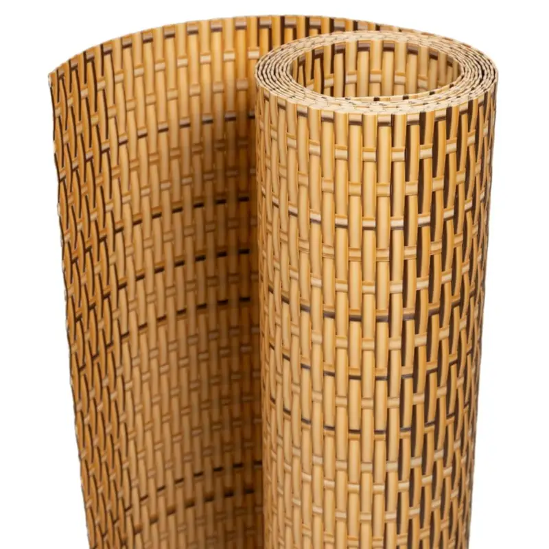 vidaXL Balkonscherm - Poly Rattan - 300x90 cm - Lichtbruin Professioneel