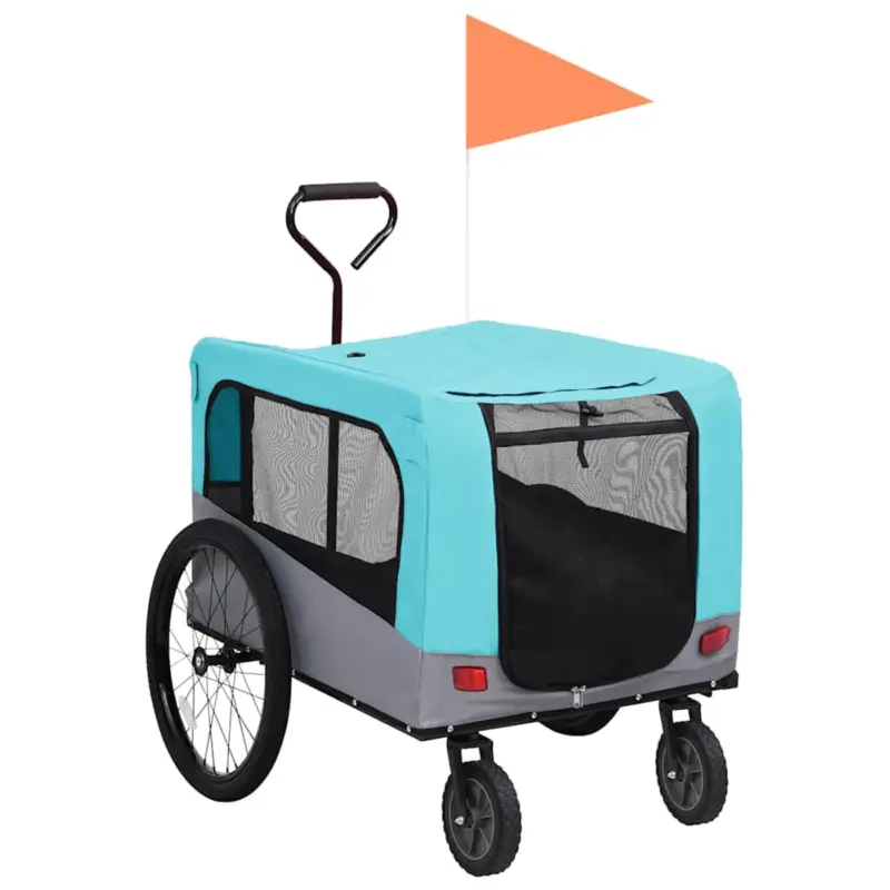 Vidaxl Fietstrailer Blauw Fiets Trailer Favoriet