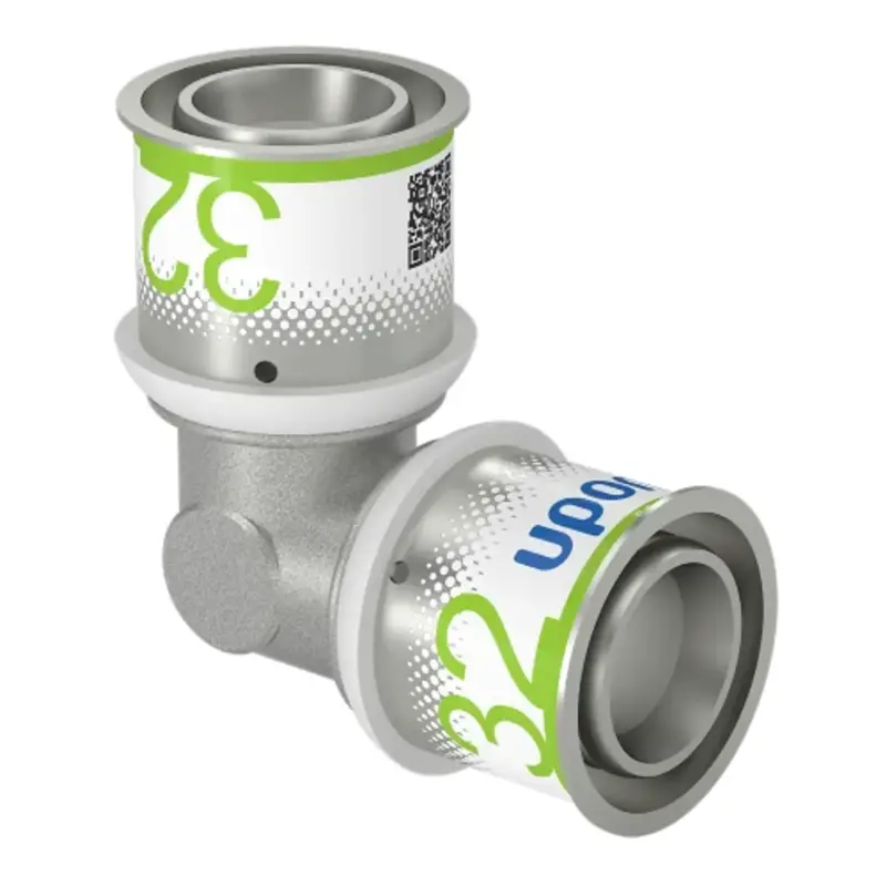 Uponor S-press Plus Persfitting Kniekoppeling 90° 32mm Luxe