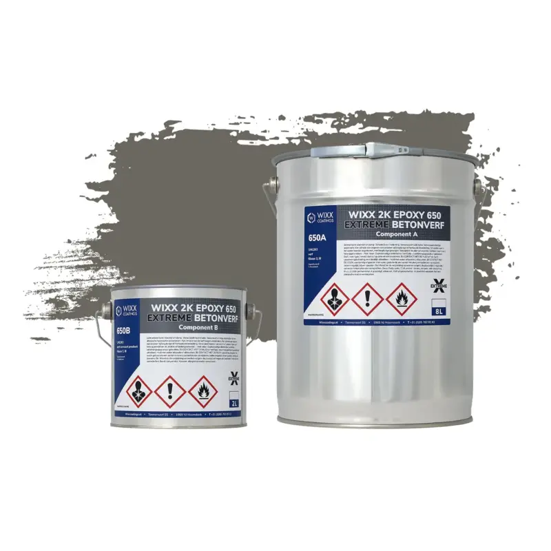 Wixx 2k Epoxy 650 Extreme Betoncoating - Ral 7039 - Kwartsgrijs - 10l Koop Online