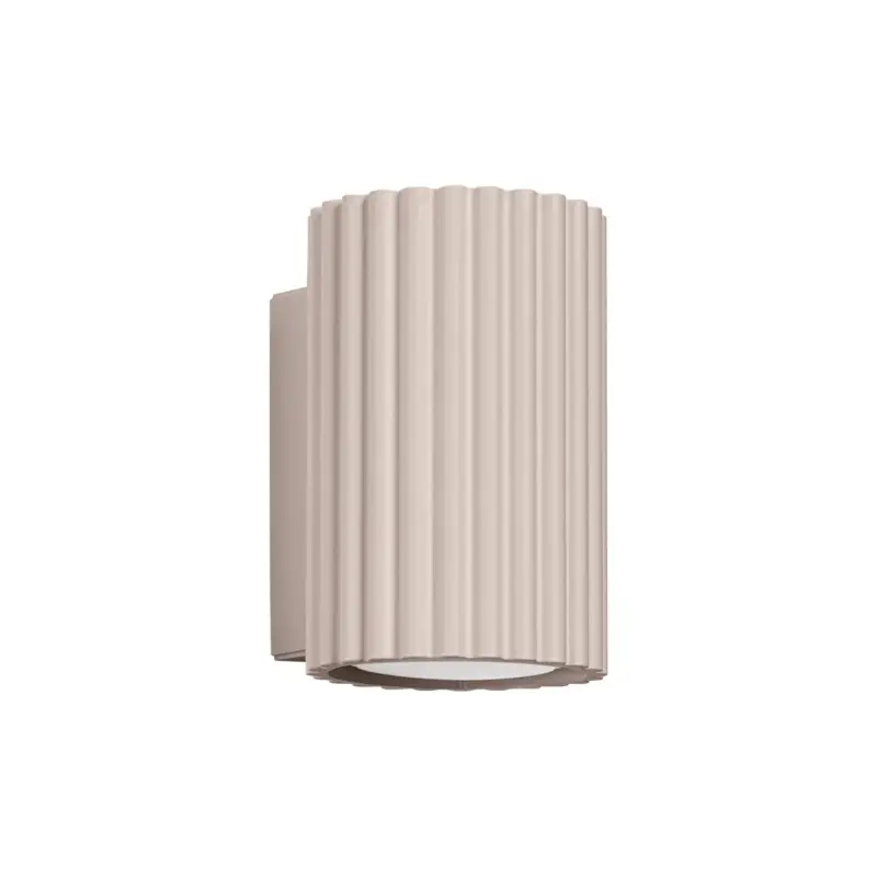 Ambachtelijk Sollux Lighting Wandlamp Karbon Taupe Aluminium