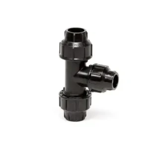 PE verloop t-stuk 25 x 20 mm 90° (3x knel) Luxe