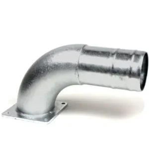 6″ bocht 90° + vierkantflens (P) Hete Deal