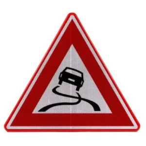 Verkeersbord “slipgevaar” driekant 700 mm Dagaanbieding